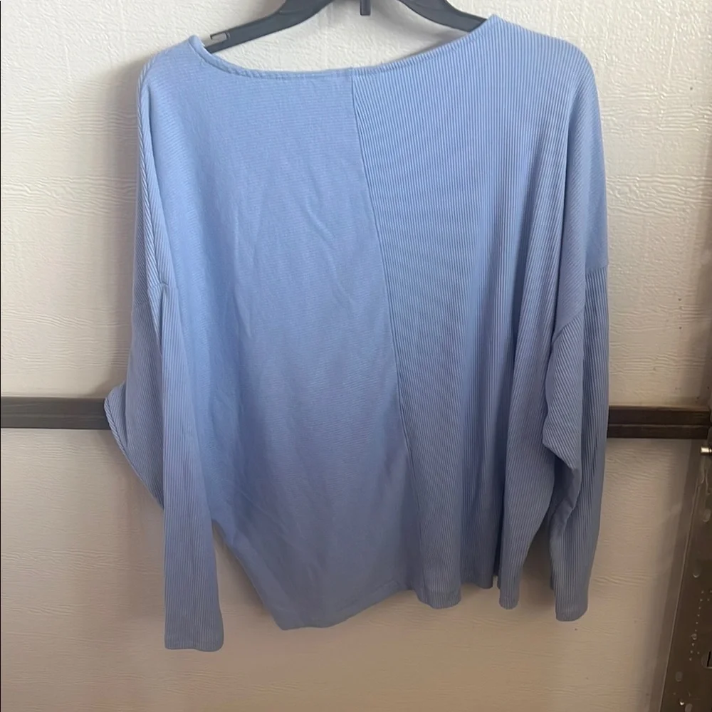 Simply Vera Vera Wang Light Blue Sweater - Picture 2 of 3